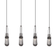 A thumbnail of the Innovations Lighting 124-452-1P-21-49 Milan Pendant Matte Black / Light Smoke