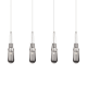 A thumbnail of the Innovations Lighting 124-452-1P-21-49 Milan Pendant Brushed Satin Nickel / Light Smoke