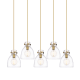 A thumbnail of the Innovations Lighting 125-410-1PS-10-40 Newton Bell Pendant Brushed Brass / Clear