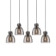 A thumbnail of the Innovations Lighting 125-410-1PS-10-40 Newton Bell Pendant Matte Black / Light Smoke