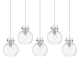 A thumbnail of the Innovations Lighting 125-410-1PS-10-40 Newton Sphere Pendant Brushed Satin Nickel / Clear