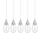 A thumbnail of the Innovations Lighting 125-450-1P-15-38 Malone Pendant Brushed Satin Nickel / Clear