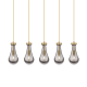 A thumbnail of the Innovations Lighting 125-451-1P-12-37 Owego Pendant Brushed Brass / Light Smoke