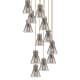 A thumbnail of the Innovations Lighting 126-410-1PS-10-28 Newton Cone Pendant Brushed Brass / Light Smoke