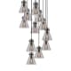 A thumbnail of the Innovations Lighting 126-410-1PS-10-28 Newton Cone Pendant Matte Black / Light Smoke