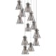 A thumbnail of the Innovations Lighting 126-410-1PS-10-28 Newton Cone Pendant Polished Nickel / Light Smoke