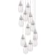 A thumbnail of the Innovations Lighting 126-450-1P-15-26 Malone Pendant Polished Nickel / Striped Clear