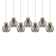 A thumbnail of the Innovations Lighting 127-410-1PS-10-52 Newton Sphere Pendant Brushed Brass / Light Smoke