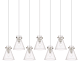 A thumbnail of the Innovations Lighting 127-410-1PS-10-52 Newton Cone Pendant Polished Nickel / Clear