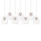 A thumbnail of the Innovations Lighting 127-410-1PS-10-52 Newton Sphere Pendant Brushed Satin Nickel / Clear