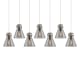 A thumbnail of the Innovations Lighting 127-410-1PS-10-52 Newton Cone Pendant Brushed Satin Nickel / Light Smoke