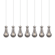 A thumbnail of the Innovations Lighting 127-451-1P-12-49 Owego Pendant Brushed Satin Nickel / Light Smoke