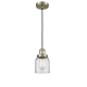 A thumbnail of the Innovations Lighting 201C Small Bell Antique Brass / Clear
