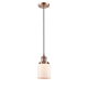 A thumbnail of the Innovations Lighting 201C Small Bell Antique Copper / Matte White Cased