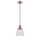 A thumbnail of the Innovations Lighting 201C Small Cone Antique Copper / Clear