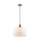 A thumbnail of the Innovations Lighting 201C-L X-Large Bell Antique Copper / Matte White Cased