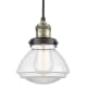 A thumbnail of the Innovations Lighting 201C Olean Black Antique Brass / Clear