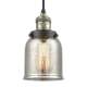 A thumbnail of the Innovations Lighting 201C Small Bell Black Antique Brass / Silver Mercury