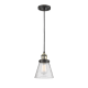 A thumbnail of the Innovations Lighting 201C Small Cone Black Antique Brass / Seedy