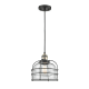 A thumbnail of the Innovations Lighting 201C Large Bell Cage Black Antique Brass / Clear