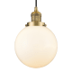 A thumbnail of the Innovations Lighting 201C-8 Beacon Brushed Brass / Matte White Cased