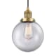 A thumbnail of the Innovations Lighting 201C-8 Beacon Brushed Brass / Clear