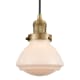 A thumbnail of the Innovations Lighting 201C Olean Brushed Brass / Matte White