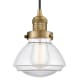 A thumbnail of the Innovations Lighting 201C Olean Brushed Brass / Clear