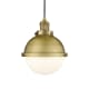 A thumbnail of the Innovations Lighting 201C-12-9 Hampden Pendant Brushed Brass / Matte White