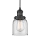 A thumbnail of the Innovations Lighting 201C Small Bell Matte Black / Clear