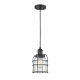 A thumbnail of the Innovations Lighting 201C Small Bell Cage Matte Black / Clear