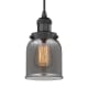 A thumbnail of the Innovations Lighting 201C Small Bell Matte Black / Plated Smoked