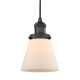 A thumbnail of the Innovations Lighting 201C Small Cone Matte Black / Matte White Cased