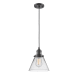 A thumbnail of the Innovations Lighting 201C Large Cone Oiled Rubbed Bronze / Clear
