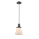 A thumbnail of the Innovations Lighting 201C Small Cone Oiled Rubbed Bronze / Matte White Cased