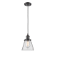 A thumbnail of the Innovations Lighting 201C Small Cone Oiled Rubbed Bronze / Clear