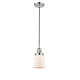 A thumbnail of the Innovations Lighting 201C Small Bell Polished Nickel / Matte White Cased