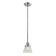 A thumbnail of the Innovations Lighting 201C Small Cone Polished Nickel / Clear