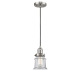 A thumbnail of the Innovations Lighting 201C Small Canton Brushed Satin Nickel / Clear