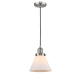 A thumbnail of the Innovations Lighting 201C Large Cone Brushed Satin Nickel / Matte White Cased