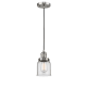 A thumbnail of the Innovations Lighting 201C Small Bell Brushed Satin Nickel / Clear