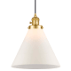 A thumbnail of the Innovations Lighting 201CSW-14-12 Cone Pendant Satin Gold / Matte White