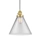 A thumbnail of the Innovations Lighting 201CSW-14-12-L Cone Pendant Satin Gold / Clear