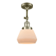 A thumbnail of the Innovations Lighting 201F Fulton Antique Brass / Matte White Cased