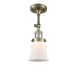 A thumbnail of the Innovations Lighting 201F Small Canton Antique Brass / Matte White Cased
