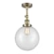 A thumbnail of the Innovations Lighting 201F X-Large Beacon Antique Brass / Clear
