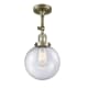 A thumbnail of the Innovations Lighting 201F-8 Beacon Antique Brass / Seedy