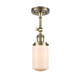 A thumbnail of the Innovations Lighting 201F Dover Antique Brass / Matte White