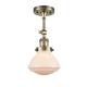 A thumbnail of the Innovations Lighting 201F Olean Antique Brass / Matte White