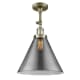 A thumbnail of the Innovations Lighting 201F X-Large Cone Antique Brass / Plated Smoke